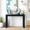 Modern Solid Wood Accent Table 32"H with Open Storage Shelf for Living Room and Hallway